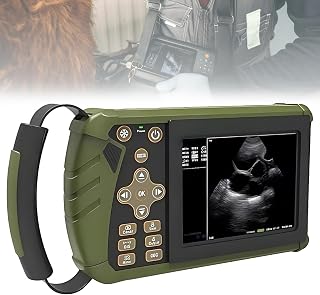 SHAHRYAR Ecógrafo Veterinario Portátil,Kit De Escáner Portatil De Ultrasonido Veterinario,con Una Sonda Impermeable De 3.5mhz,para La Gestación De Cerdos Y Ovejas