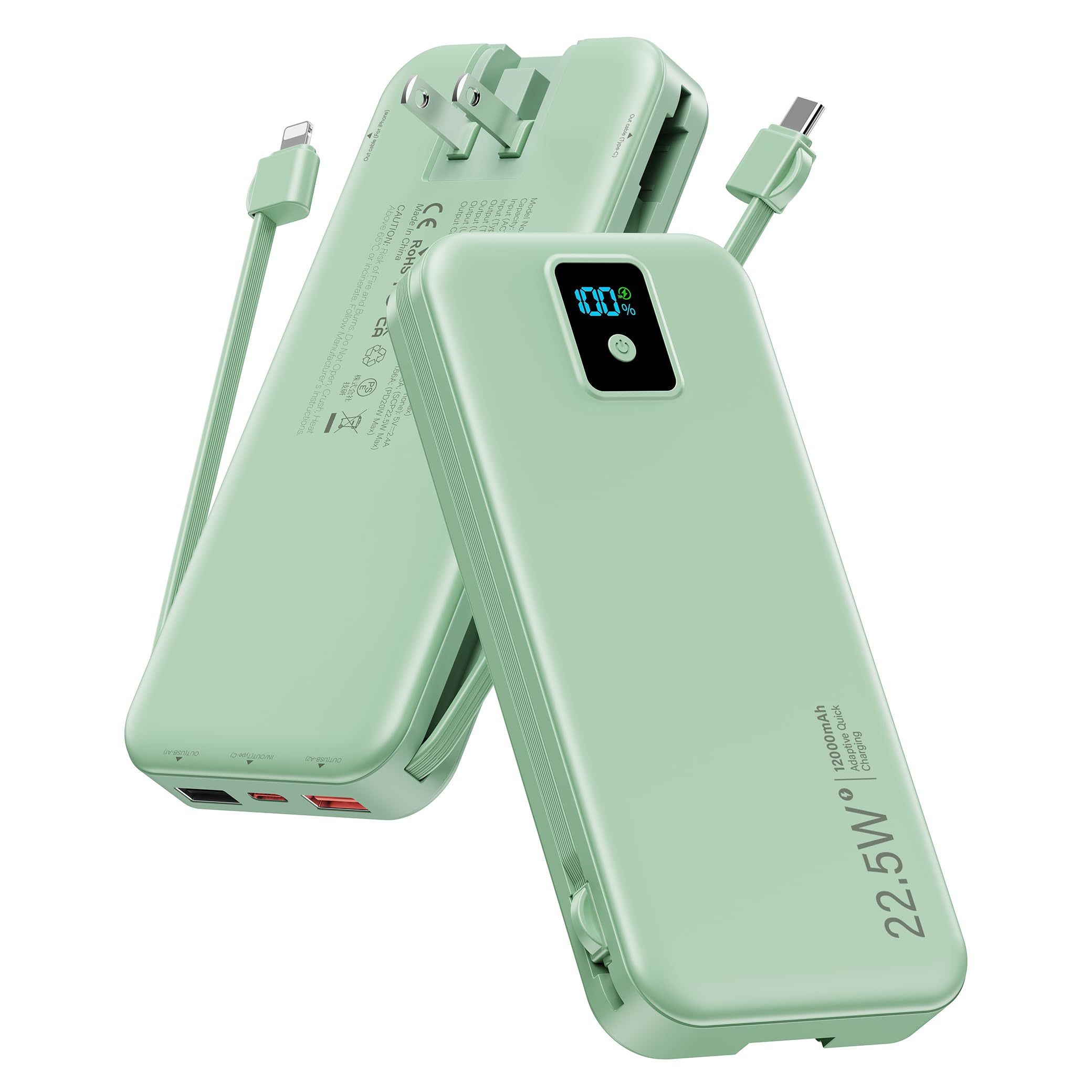Amazon.com: Portable Charger, 12000mAh 22.5W Fast Charging Power