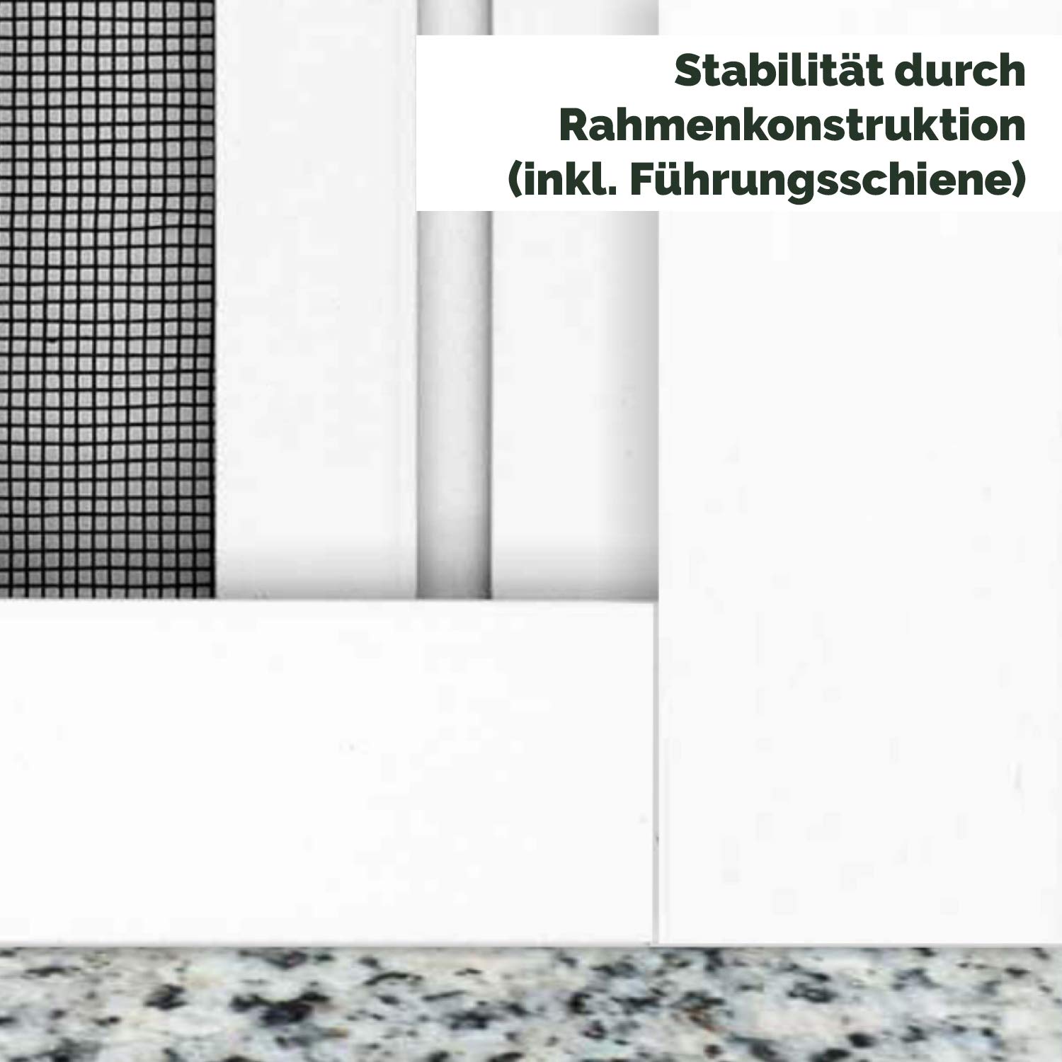 Nematek Alu Insektenschutz Rollo für Türen - Mückenschutz Fliegengitter Tür Rollo mit Aluminium Rahmen für Balkontür Terrassentür (160 x 225 cm, anthrazit)