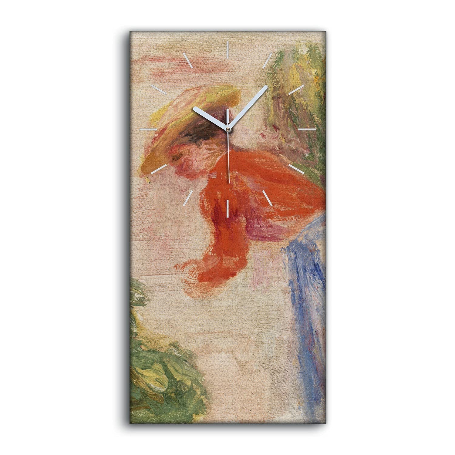 Horloge sur Toile Art Moderne Abstrait Femme Décoration Murale Premium