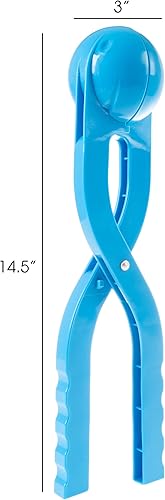 Miniatura 2 de Herramienta para hacer bolas de nieve con mango para peleas de bolas de nieve, divertidas actividades al aire libre de invierno y más, para niños y