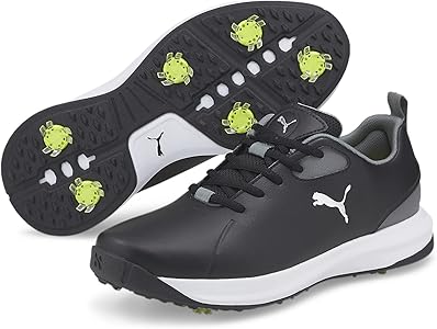 Amazon.com | PUMA Mens FUSION FX Tech Golf Shoes, Puma Black Puma