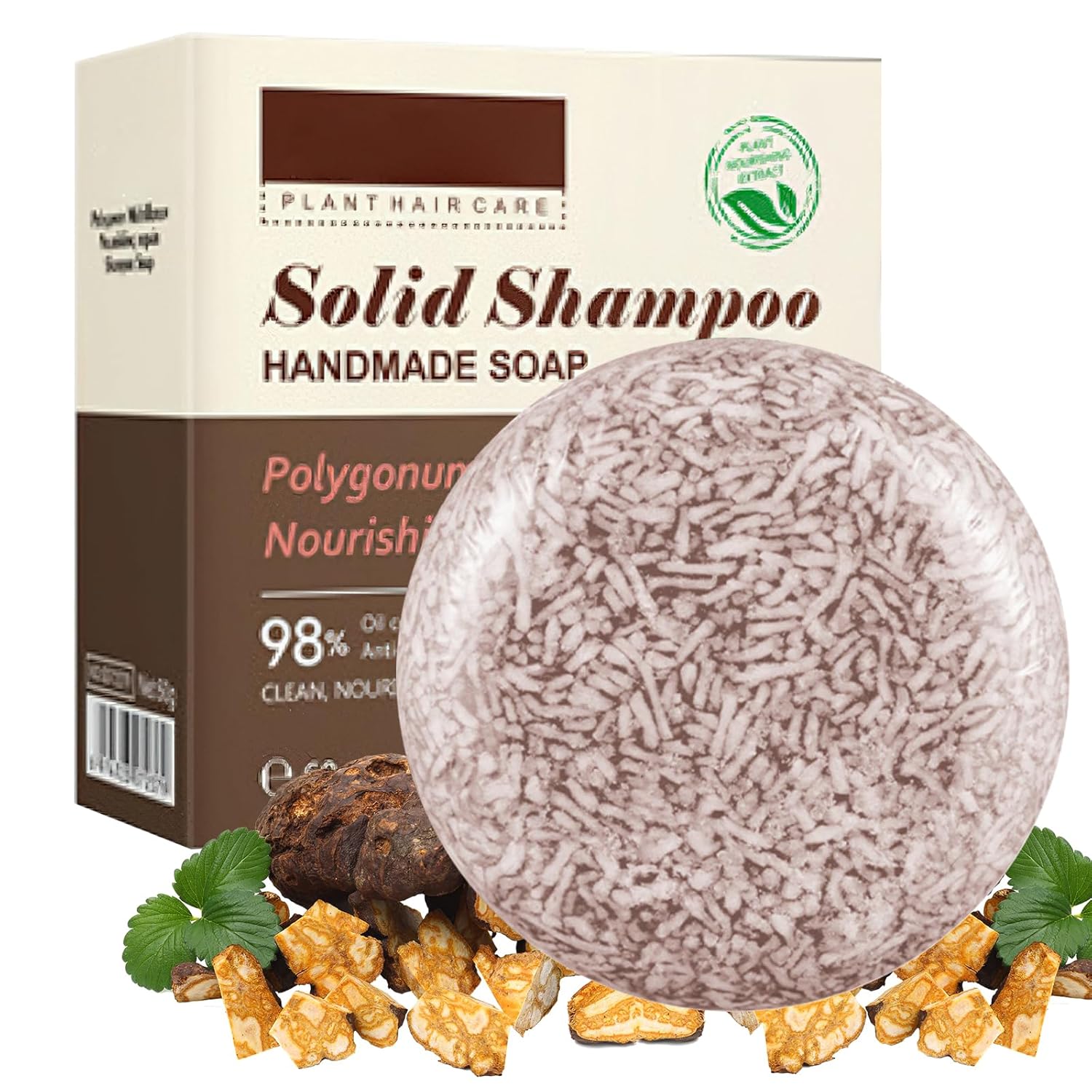 Hotiary Hair Darkening Shampoo Bar, Gray Reverse Bar