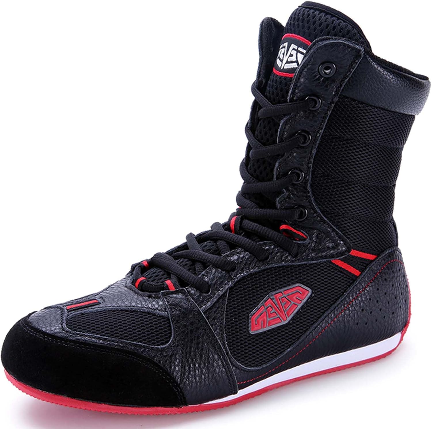 Wrestling Shoes High Top Fitness Boxing Shoes for Mens Lightweight for Gym, Weightlifting Trainning, Powerlifting