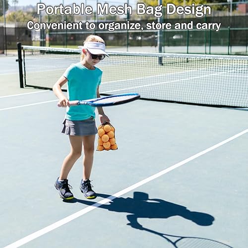 Vista 14 de Tennis Balls, 20 Pack Training Tennis Balls,High Elasticity Practice Tennis for Beginner, Exercise Playing Balls for Pet Dog Amarillo