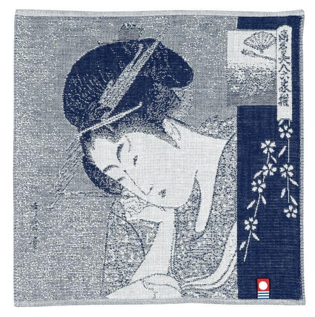 Amazon｜山本仁商店 浮世絵BLUE ガーゼパイルタオル 美人六花選