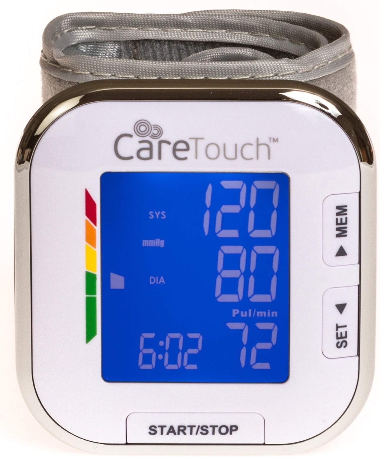 Fully Automatic Wrist Blood Pressure Monitor - Platinum Series | 5.5" - 8.5" Cuff Size | Batteries and Carrying Case