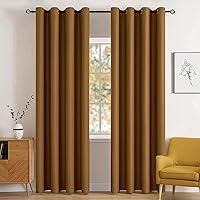 Vista 84 de MIULEE Cortinas opacas para dormitorio o sala de estar, juego de 2 paneles de cortina para ventana con aislamiento térmico y bloqueo de luz