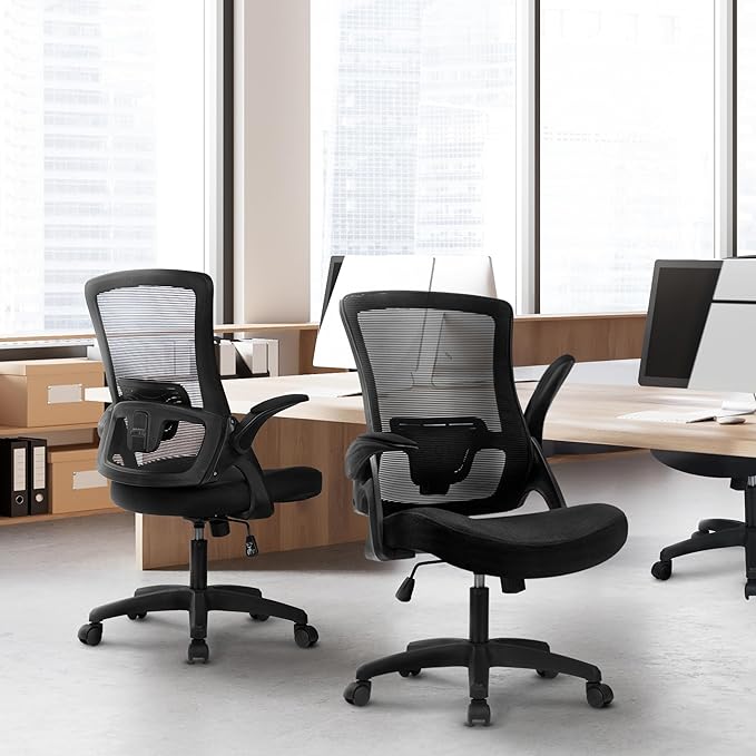 Silla de Oficina Ejecutiva Ergonómica Giratoria con Soporte miniatura 8
