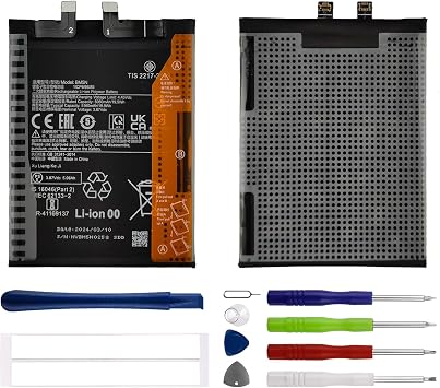 Duotipa New Replacement Battery BM5N for Xiaomi Poco F5 Pro 23013PC75G with Repair Tools Kit