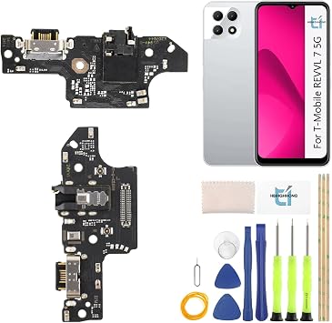 USB Charging Port for T-Mobile Revvl 7 5G Dock Connector Replacement for Revvl 7 5G TMRV075G Charger Port Dock Board Repair Parts
