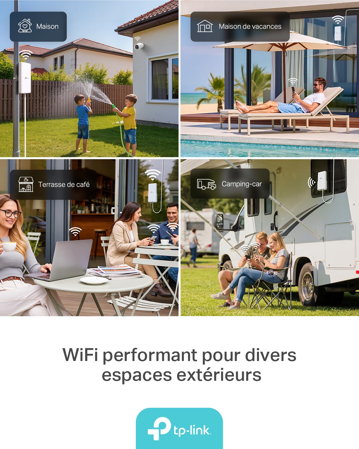 TP-Link Archer NX500-Outdoor Router 5G avec SIM d'extérieur, WiFi 6 AX3000Mbps Dual Band, 5G jusqu'à 4,67 Gbps, connecte 200+ appareils, Port 2,5 GE, PoE passif/802.3af/at, IP66, Montage Facile