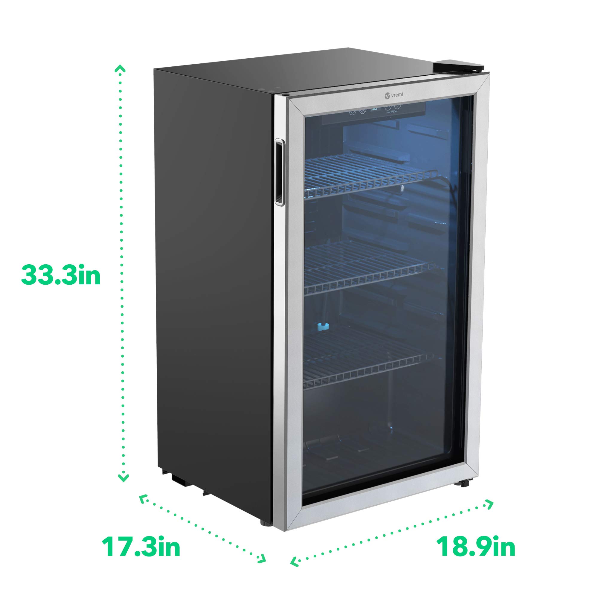 Vremi Beverage Refrigerator and Cooler 100 to 120 Can Mini Fridge