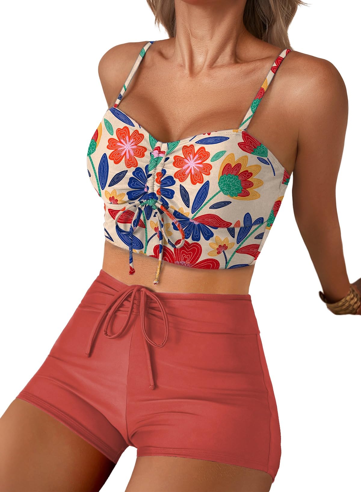 Herseas Drawstring Short Bikini