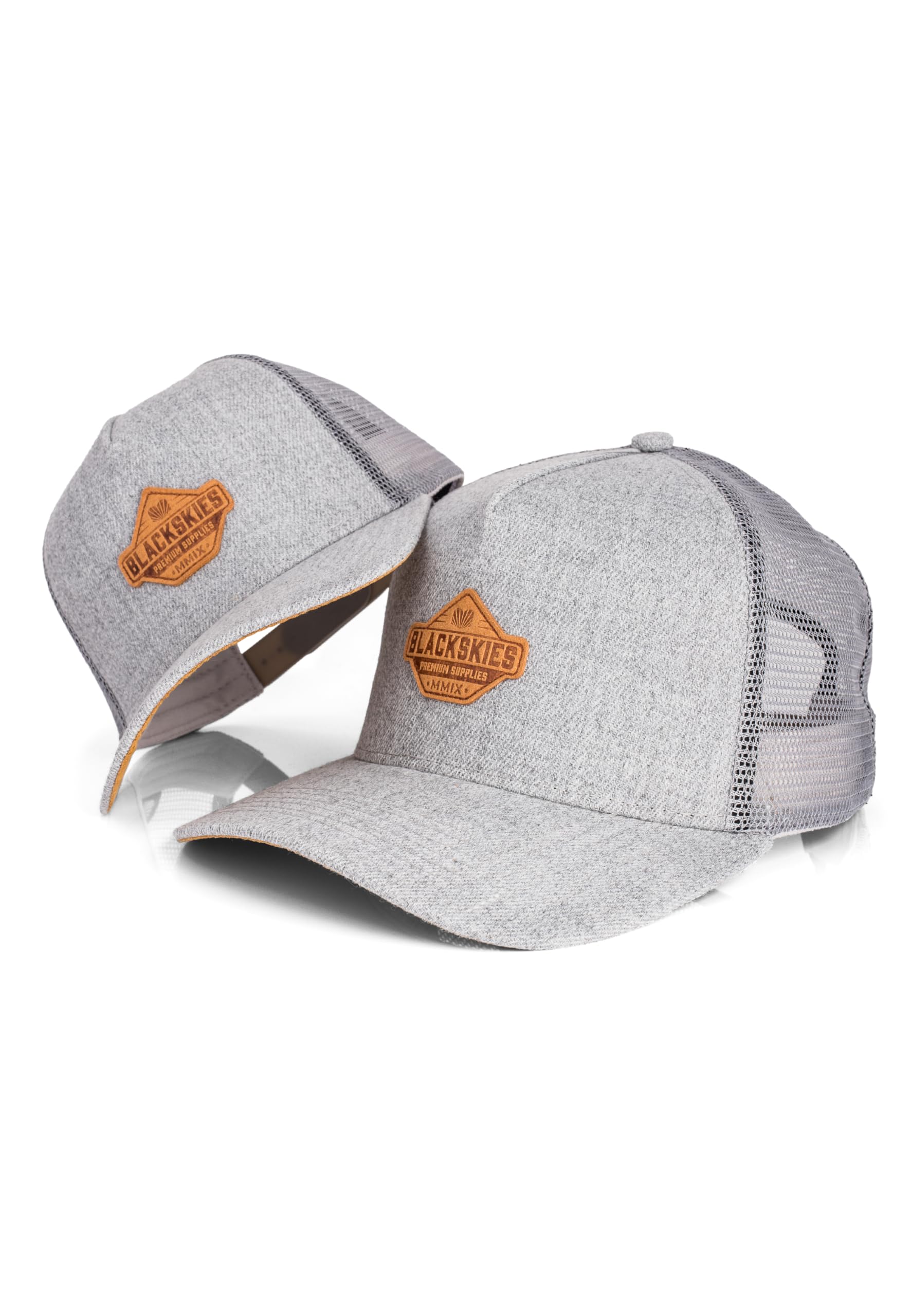 Blackskies® Essentials Trucker Cap – zestaw 2 szt. dla rodziców i dzieci – czapka baseballowa dla matki i ojca dziecka, prezent dla taty, syna i córki