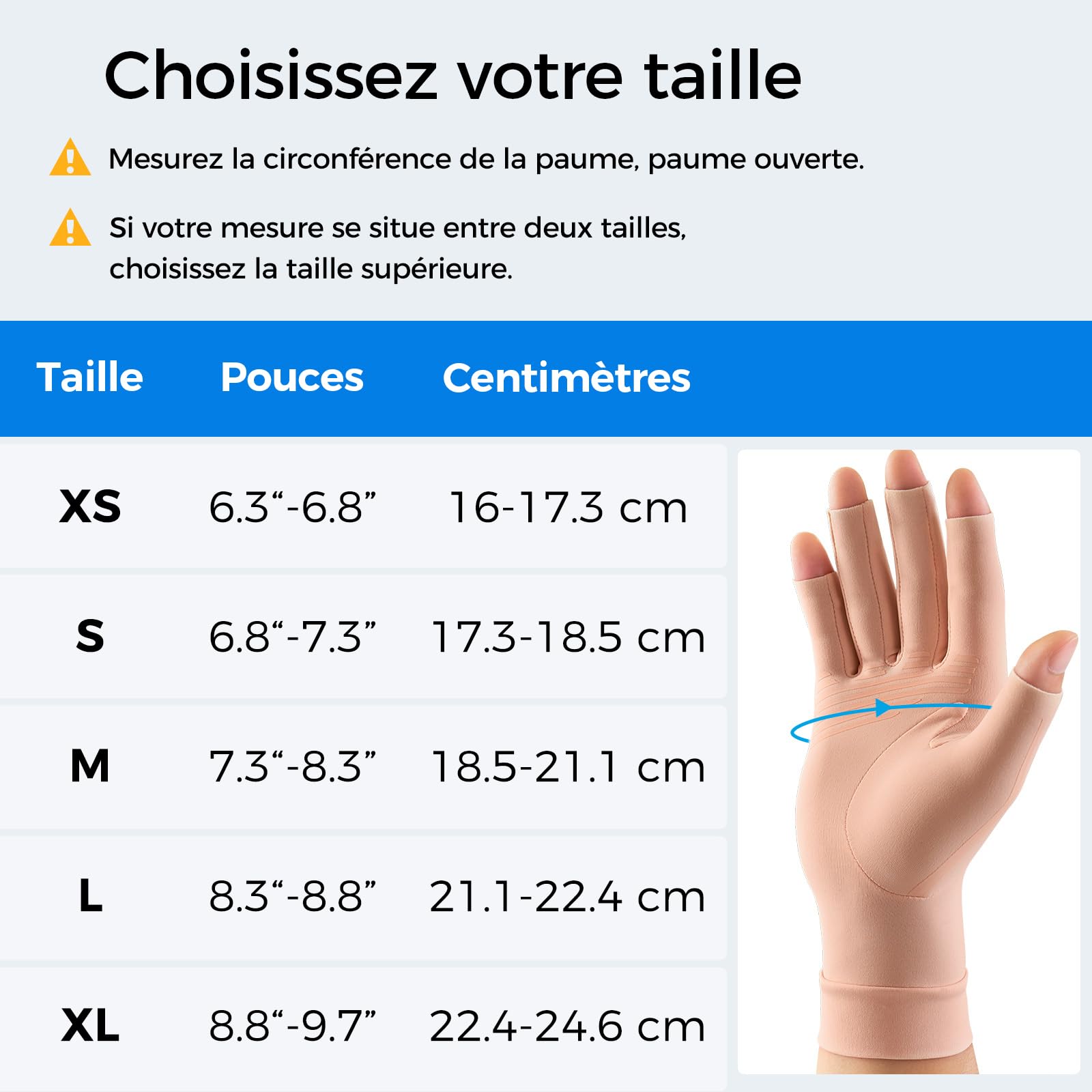 FREETOO Gants Arthrose Main et Attelle de Pouce
