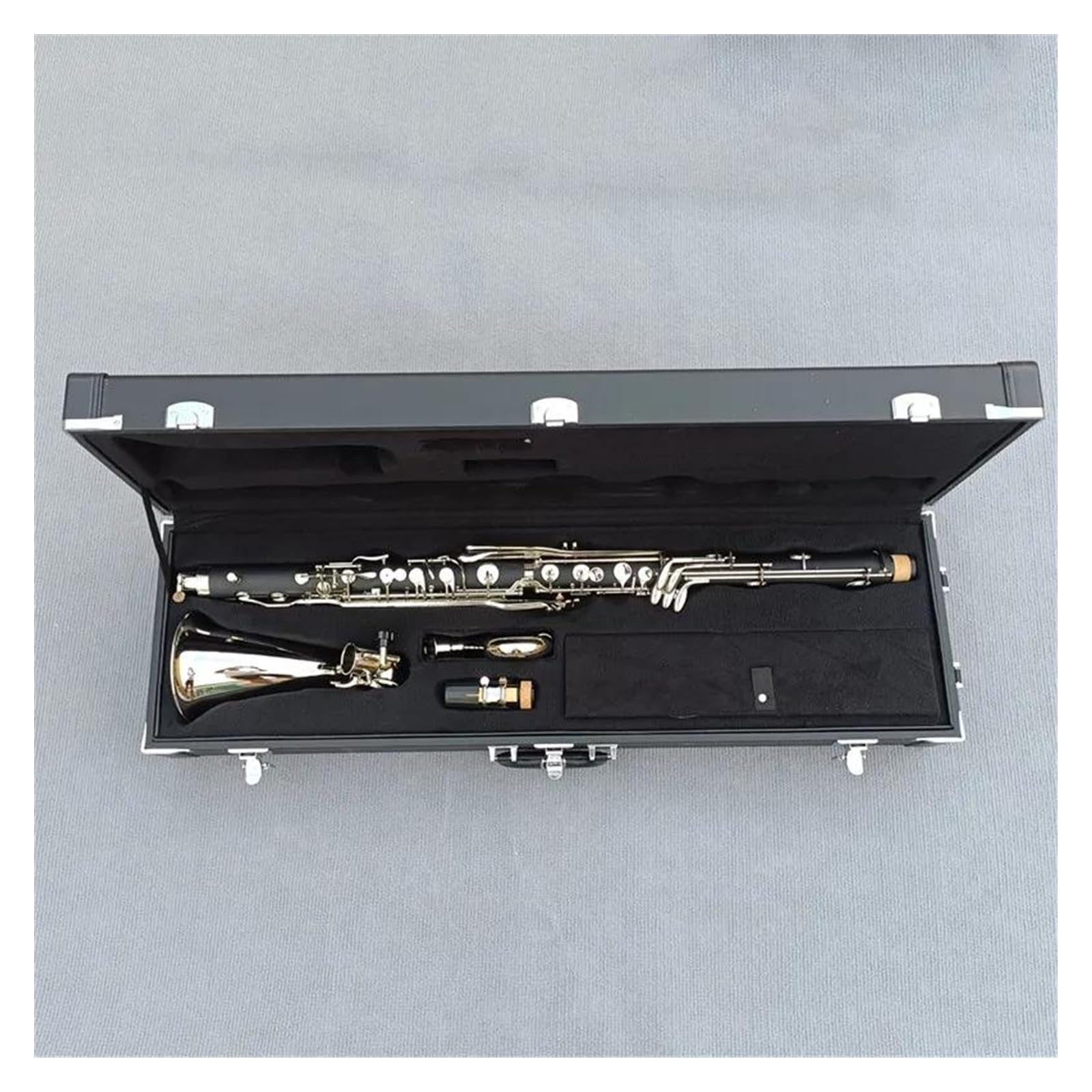 Chiavi Placcate In Argento Clarinetto Basso Tono In Sib Strumento Per Clarinetto Con Corpo In Bachelite Con Scatola Di Immagazzinaggio Clarinetto Set