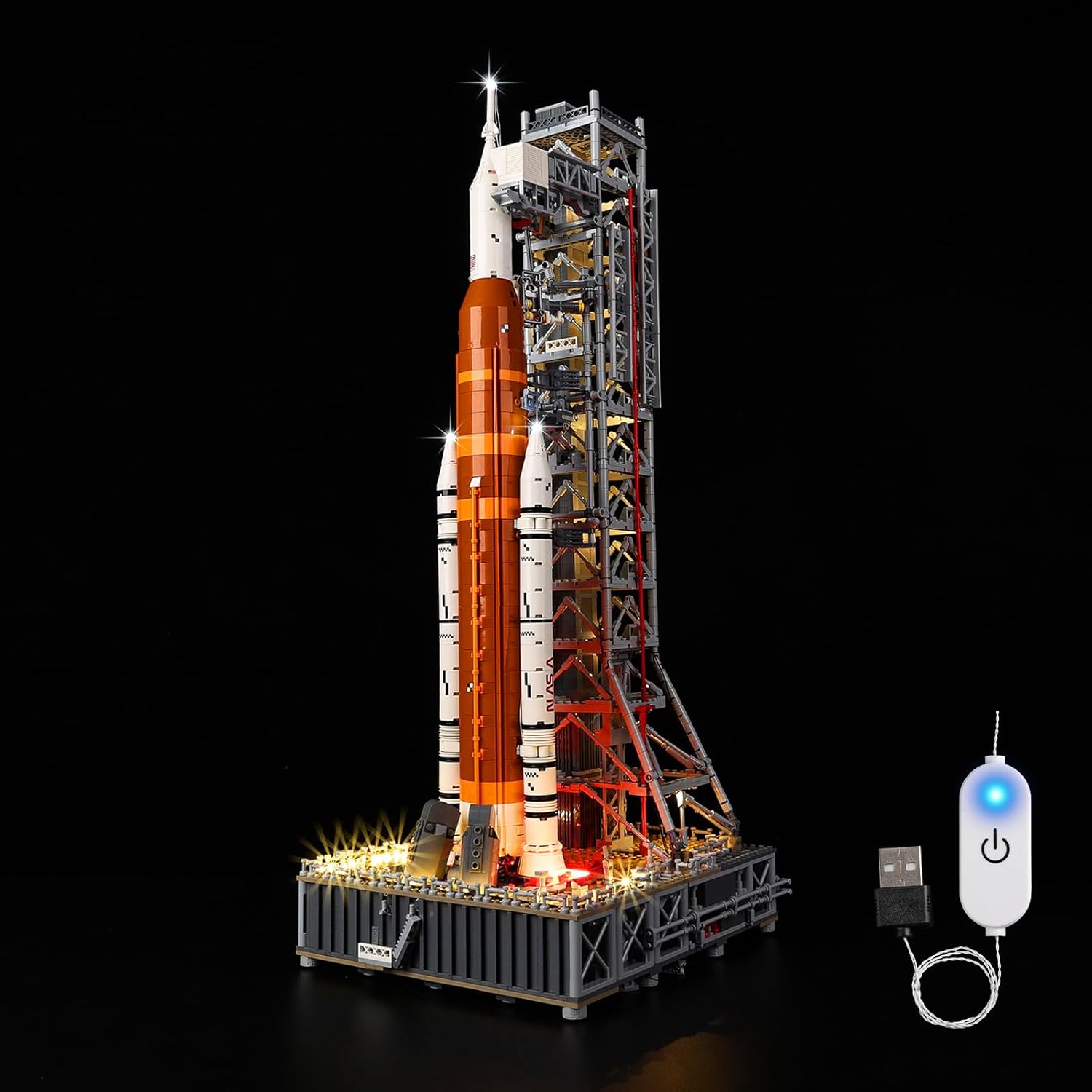 Kyglaring LED Light Kit Compatible with Lego NASA Artemis Space Launch System 10341 Building Set - Upgraded Touch Control & Dimming (Lights Only, Model Not Included)