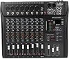 Audio Mixer 9 Channel 3 Band Professional Bluetooth Audio Mixer Console Studio USB DJ Sound Mixing Color: Black, Size: ONE SIZE