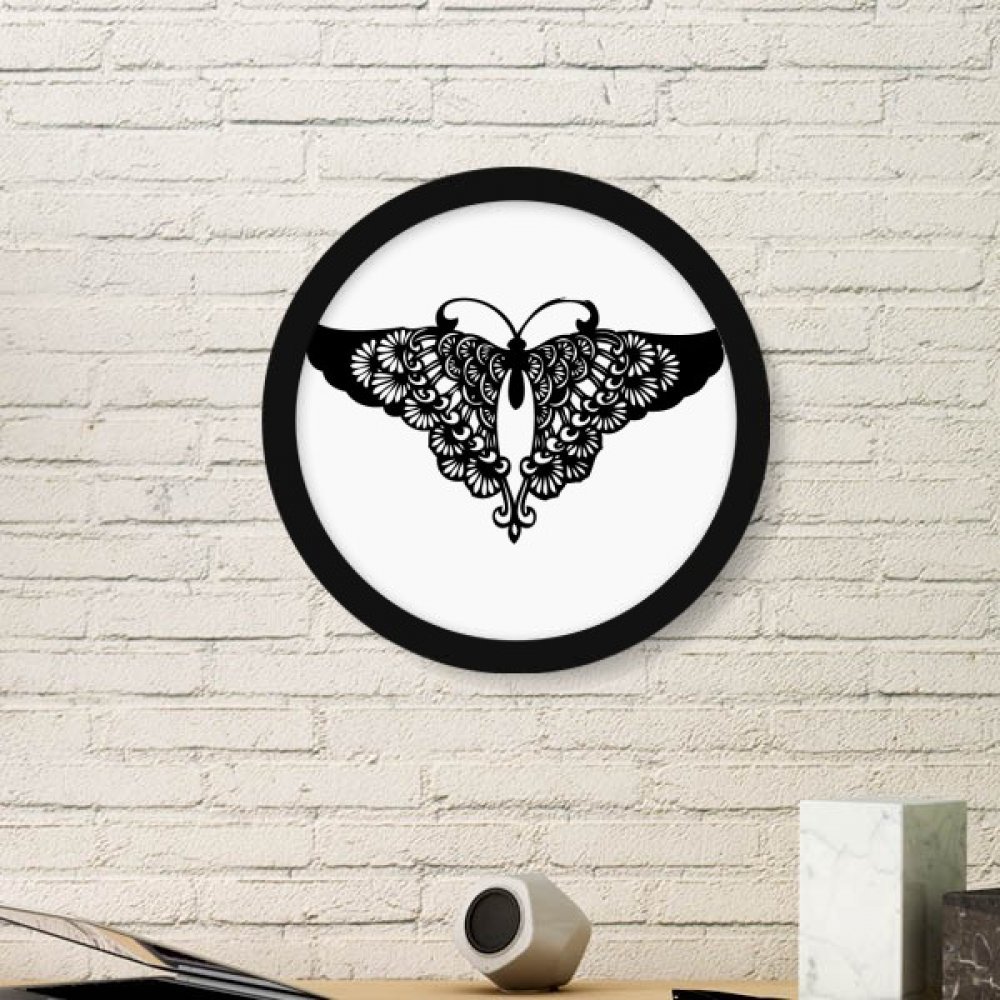 Cadre Rond Papillon Noir Idée Cadeau Déco Maison