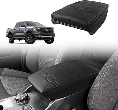 Miniatura 94 de Muslogy Funda para reposabrazos de consola central compatible con Chevy Silverado/Tahoe y GMC Sierra/Yukon 2007-2013, cojín para reposabrazos