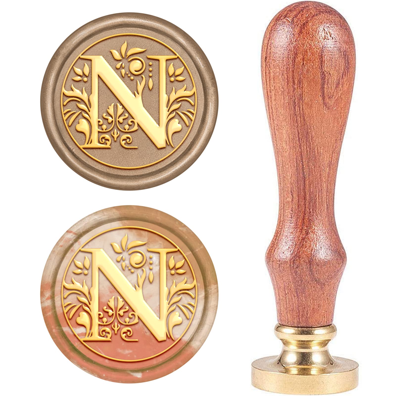 CRASPIRE Alphabet Initiales Cire Cachet Timbre Classique Vintage 26