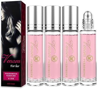 Iblengcred's Pheromone Perfume, Iblengcred's Pheromone Roll-On Perfume, Pheromones Perfumes for Women, Roller Ball, Portable Long Lasting Pheromonie Attraction Perfume (4PCS)