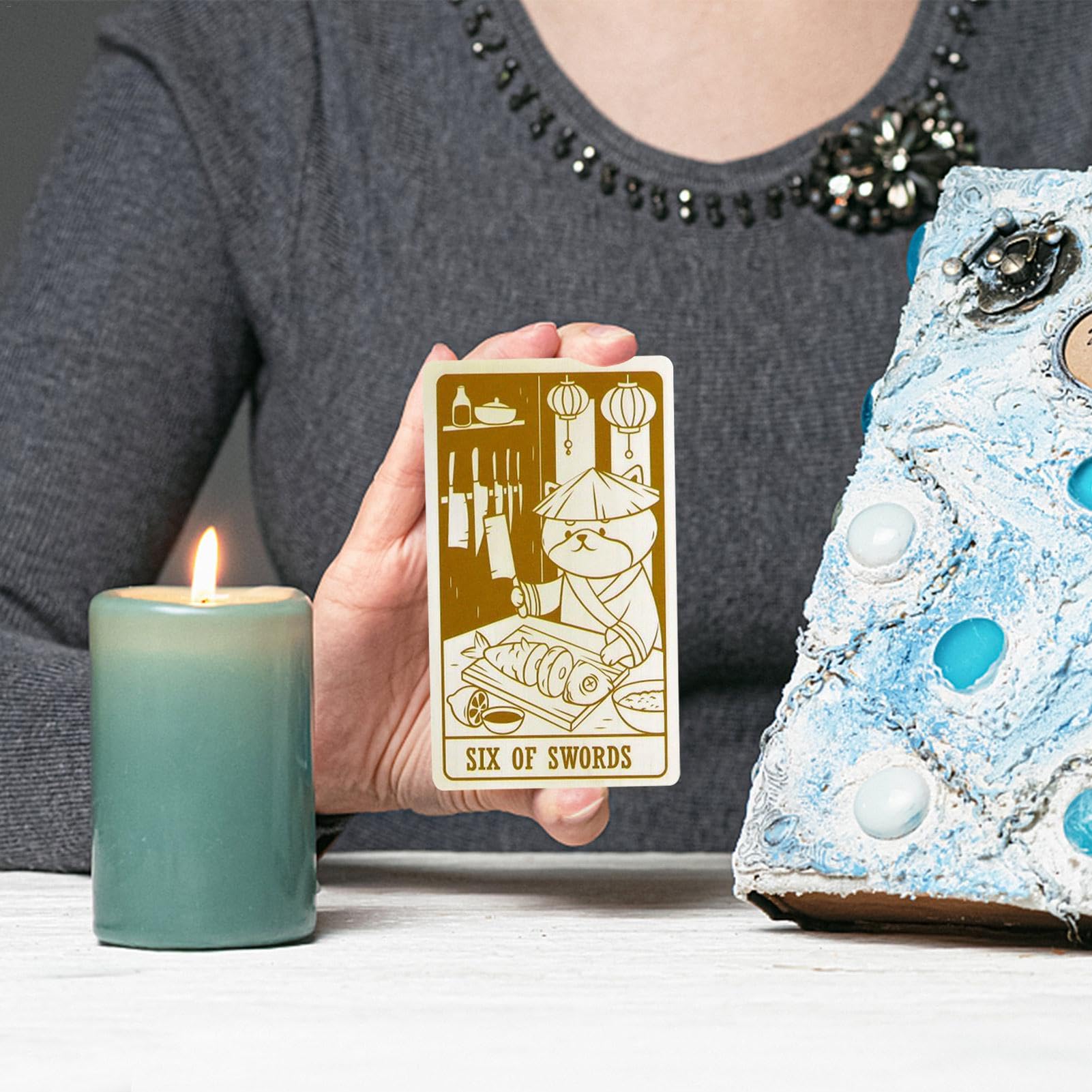 Amazon.co.jp: 子犬のタロットデッキ、 78 カードゲームタロットデッキ