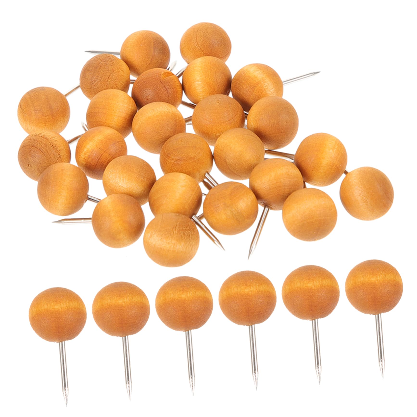 400piezas Chinchetas De Madera Coloridas para Tableros De Corcho Accesorios para Fotos y Decoraciones De Oficina Multi-funcionales Marcadores De Mapas y Notas