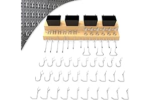 49-Piece Pegboard Hooks Assortment, Pegboard Bins, Garage Tool Organizer