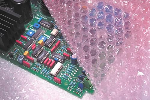 Miniatura 7 de Rollo de envoltura de amortiguación de burbujas antiestática rosa de 12 pulgadas x 36 pies para mudanza y embalaje con línea perforada cada 12