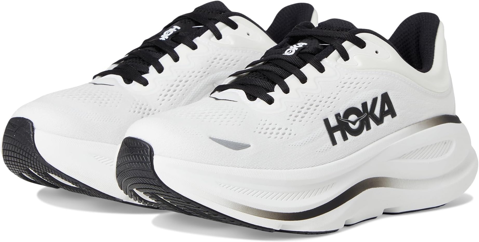 Hoka Men's Bondi 9 White/Black 8 Medium