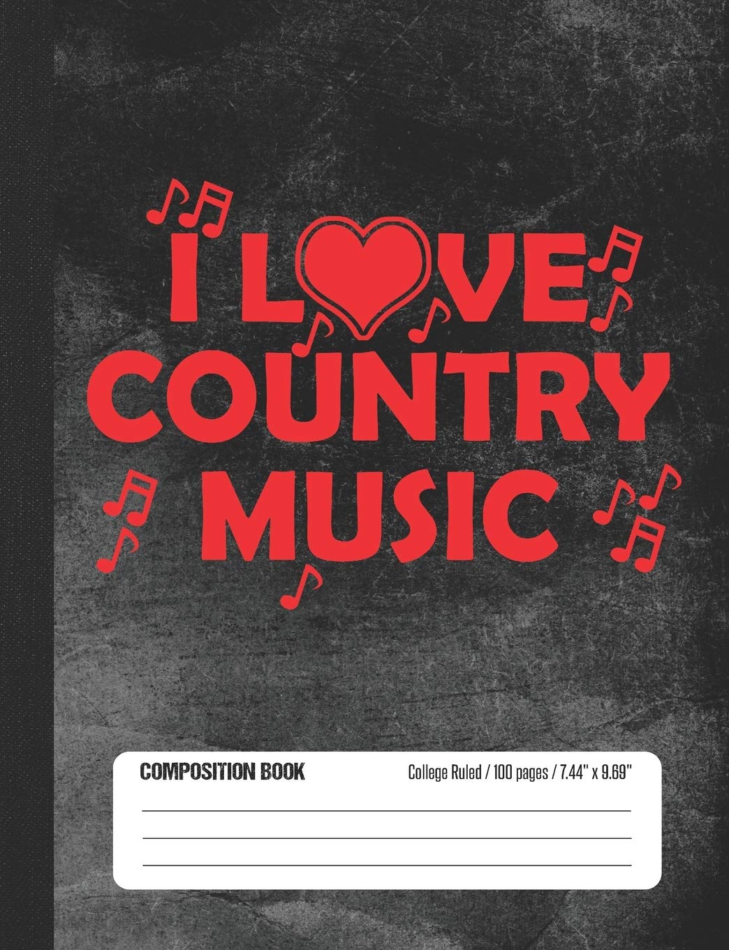 Notebook Country Music Cahier de Note Université et Composition pour Étudiant