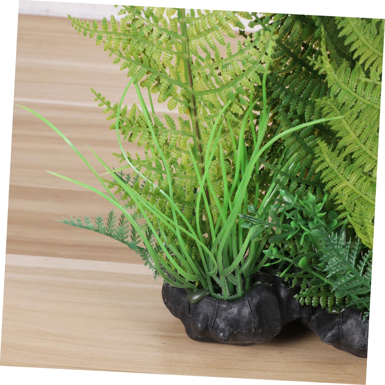 Alipis Simulated Decor Artificial Grass for Reptile Tank Pet Nest Decoration for Turtles and Fish Realistic Green Plant Accent for Home Ornament