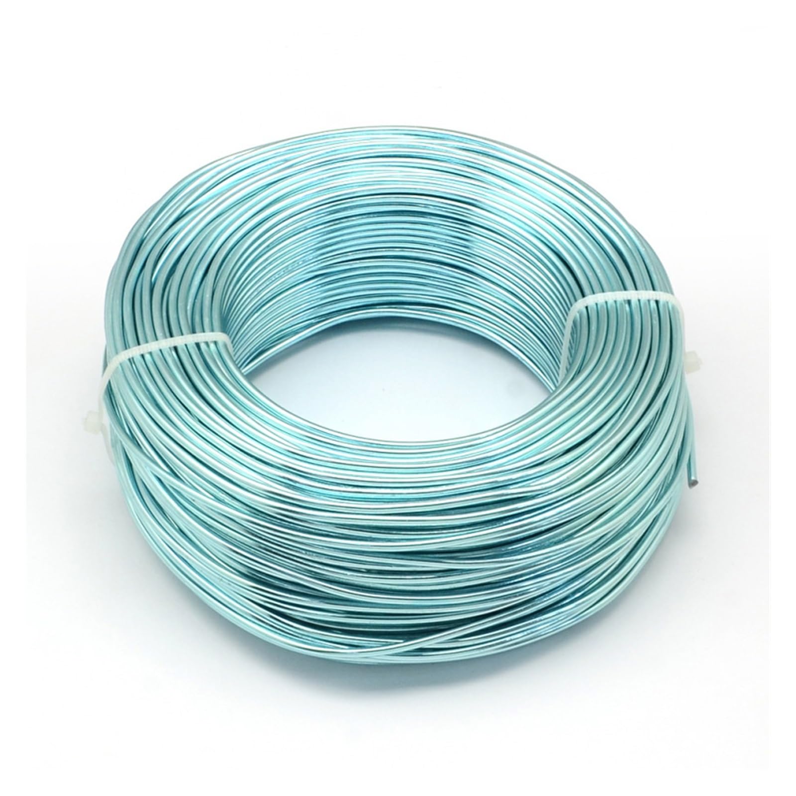 Filo Alluminio 500g 0.8/1/1.2/1.5/2/3/2.5/3.5/4mm Filo di Alluminio Flessibile Perline Forniture di Filo for la Produzione di Gioielli FAI DA TE Collana Bracciali Mestieri(PaleTurquoise,3mm 25m)