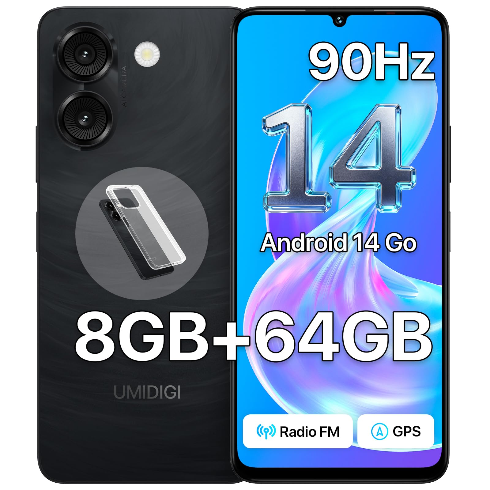 UMIDIGI G9A SIMフリー Android14 本体 64GB Amazon.com: UMIDIGI G9A Unlocked Phones, Android 14 Go Cell Phone