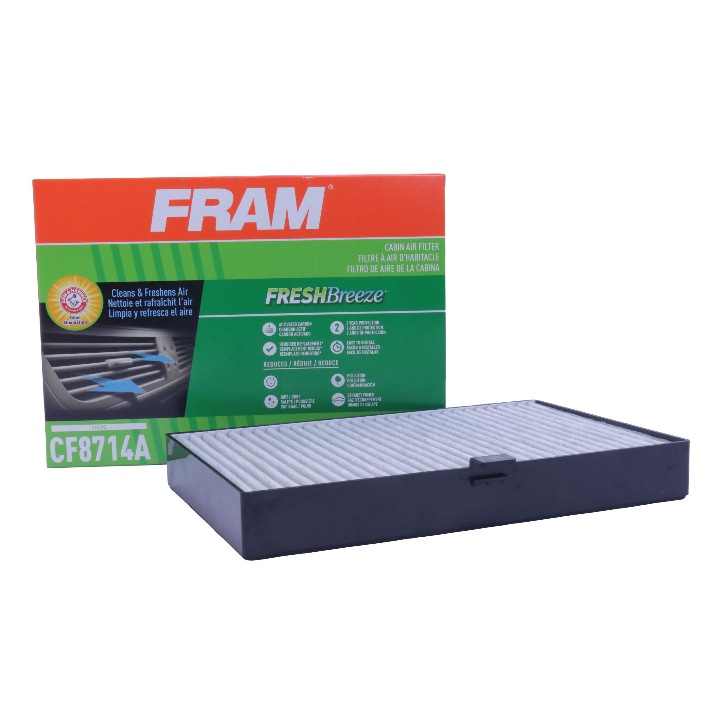 Filtro de aire para habitáculo Fram CF8714A Fresh Breeze para coche