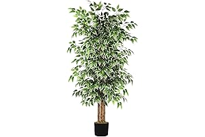 GTIDEA 6ft Artificial Tree Ficus: Lifelike Indoor Greenery for Your Abode and Beyond