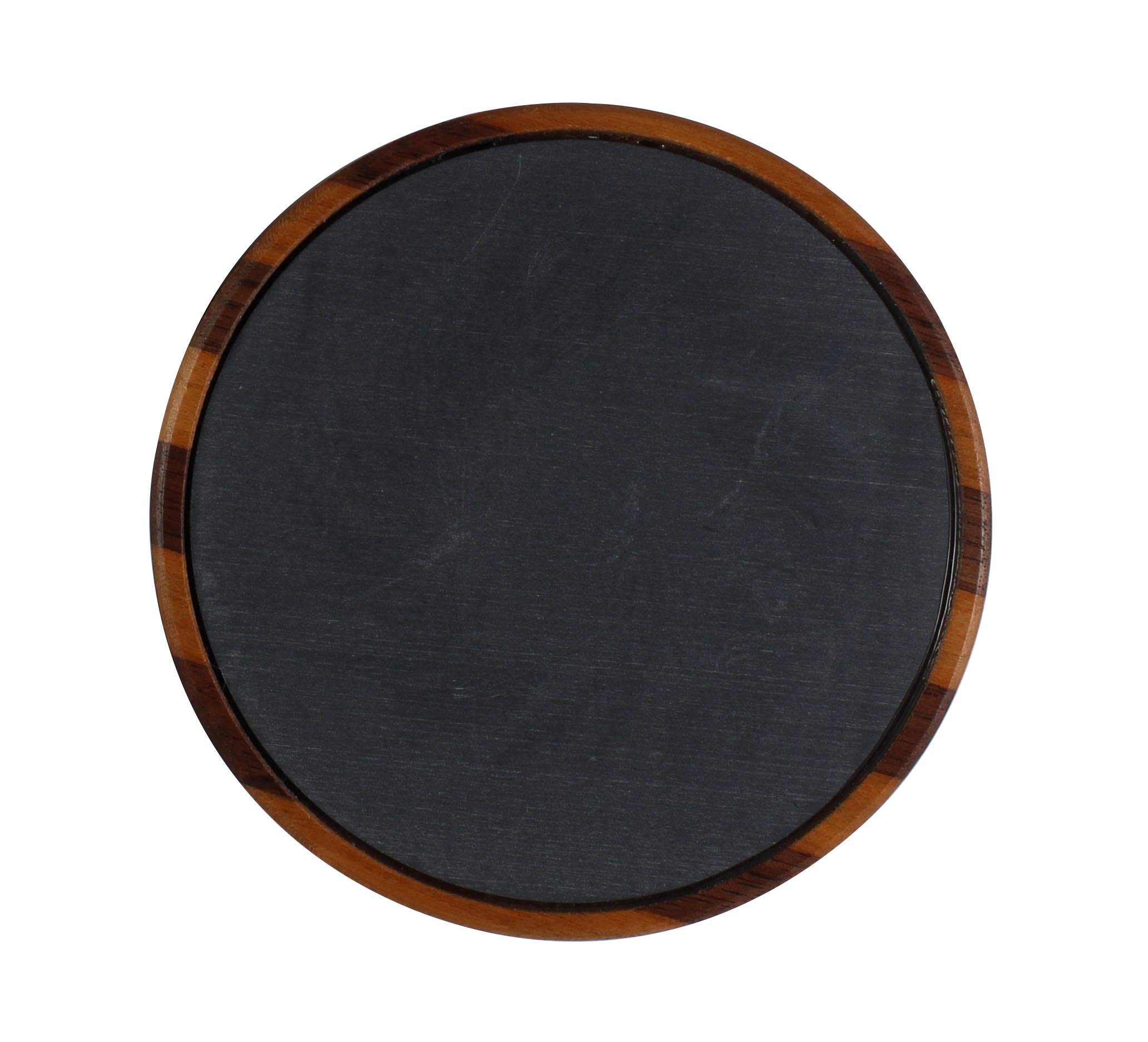 THE GRIND Cooker Pot & Peg Slate Turkey Call, Walnut/Maple Woods with Slate Top Pot Turkey Call, Brown