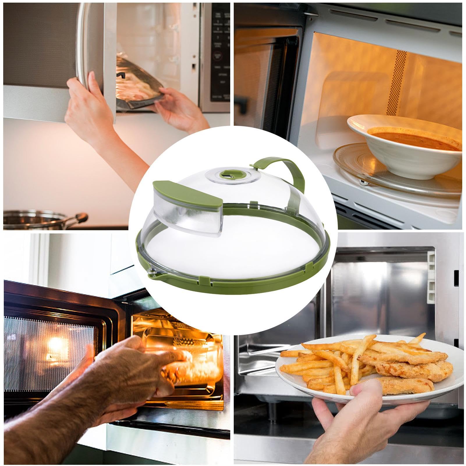 Coperchio Per Microonde Anti-schizzi Space Home - Diametro 26 Cm - Senza BPA - Fino A 100°C - Foto 3