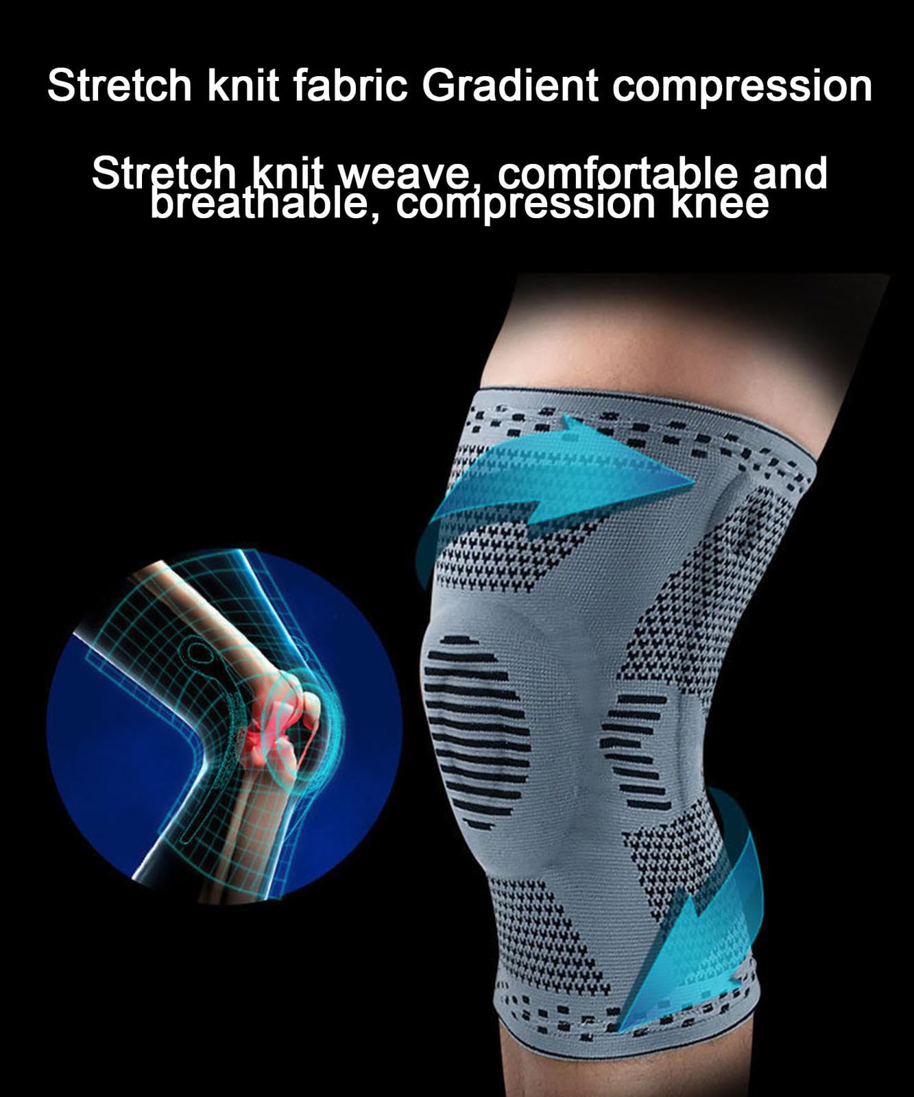 Rodilleras para Hombres y Mujeres, Rodilleras Suaves para Protección de Rodillas, Rodilleras para Baloncesto, Ciclismo, Correr, Montañismo,C-L