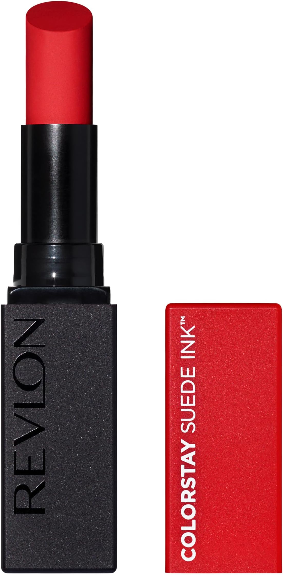 Lipstick, ColorStay Suede Ink, Built-in Primer, Infused with Vitamin E, Waterproof, Smudgeproof, Matte Color, 015 Lip Boom (Pack of 1)