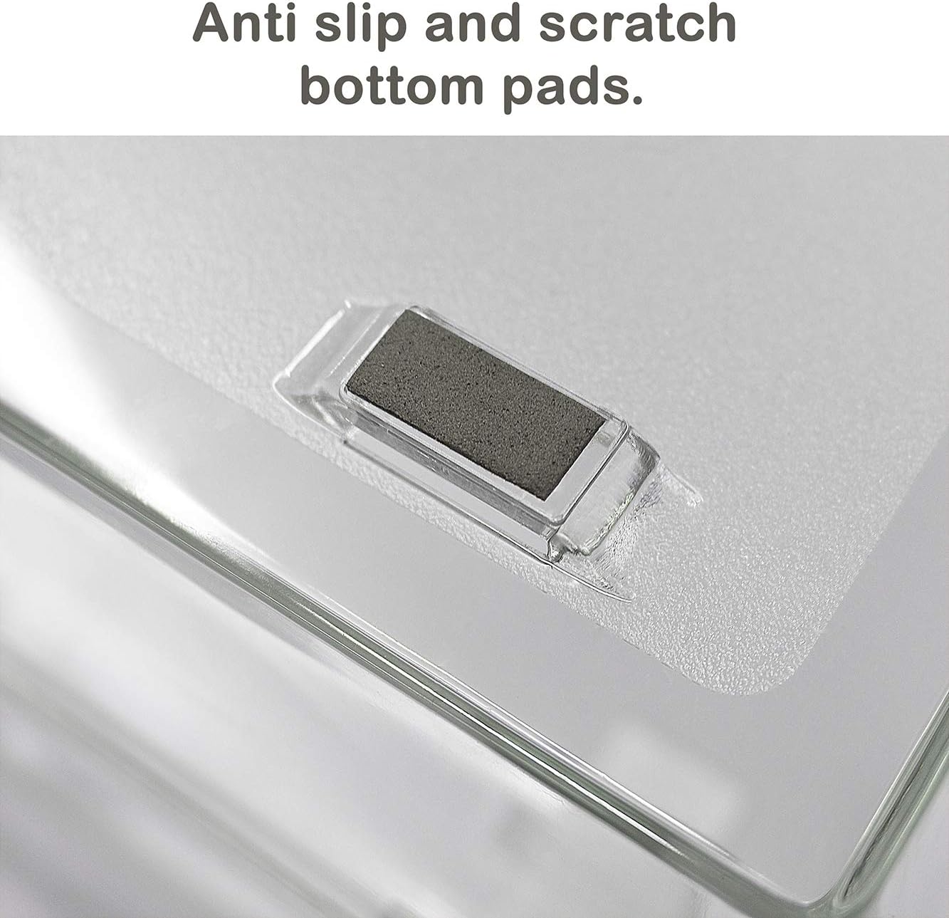 Acrimet Facility 4 Tier Letter Tray, Side Load, Letter Size/A4, Desktop File Organizer, Plastic (Clear Crystal)