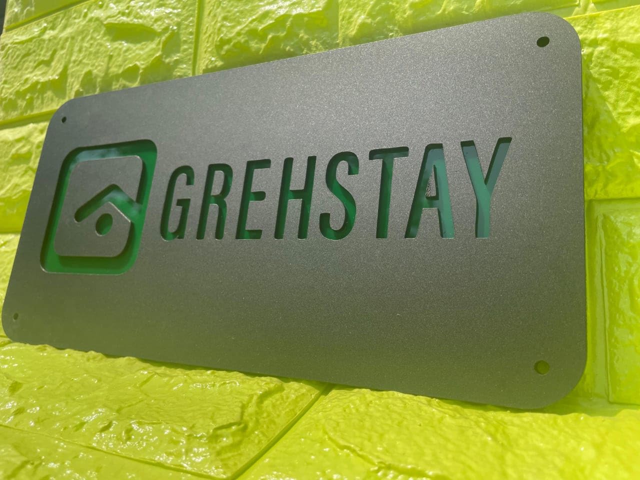 HomeEcho Personalized Waterproof Luxury Door Name Plates for Home Entrance (15x30 Cm) with 3D Letters- Ideal for Home & Office Entrances With Stainless Steel Screws || Door name plates (BlackGreen) (B0D2W3HT14) Amazon Price History, Amazon Price Tracker