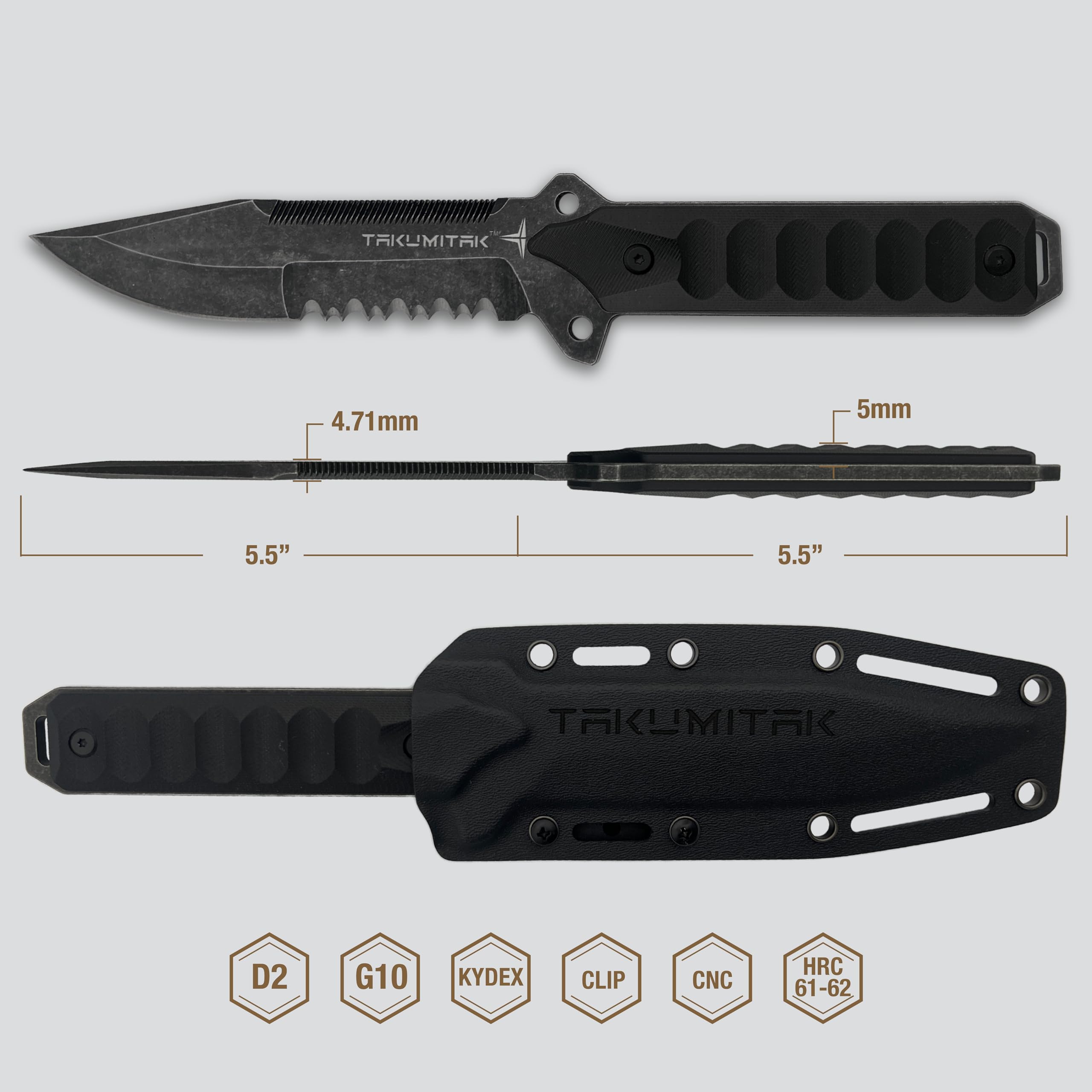 Takumitak - Escort Fixed Blade SW