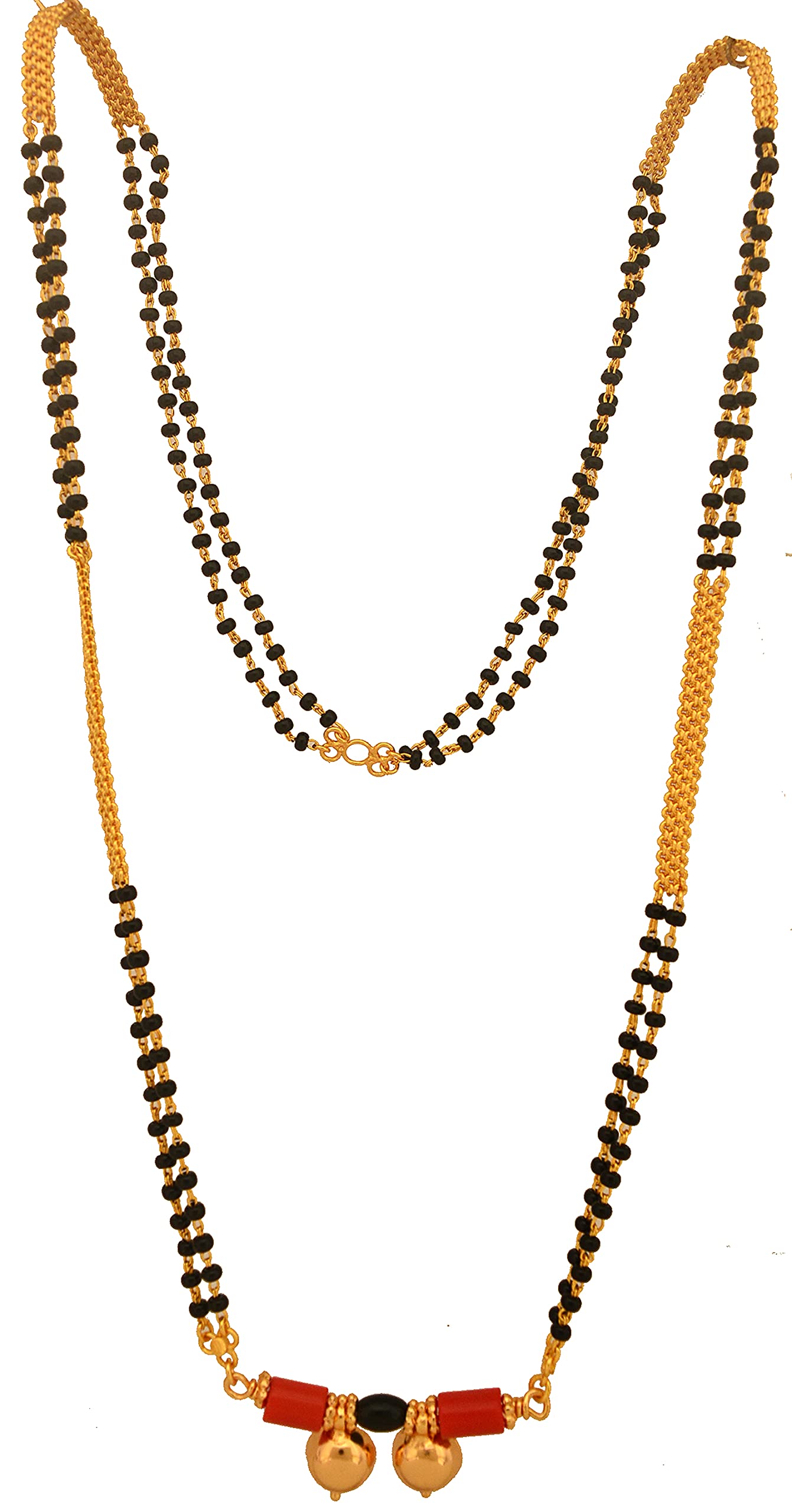 Radhas Creations golden - gold plated copper long 30 inch Mangalsutra No.882 for women (B098MPB8R9) Amazon Price History, Amazon Price Tracker