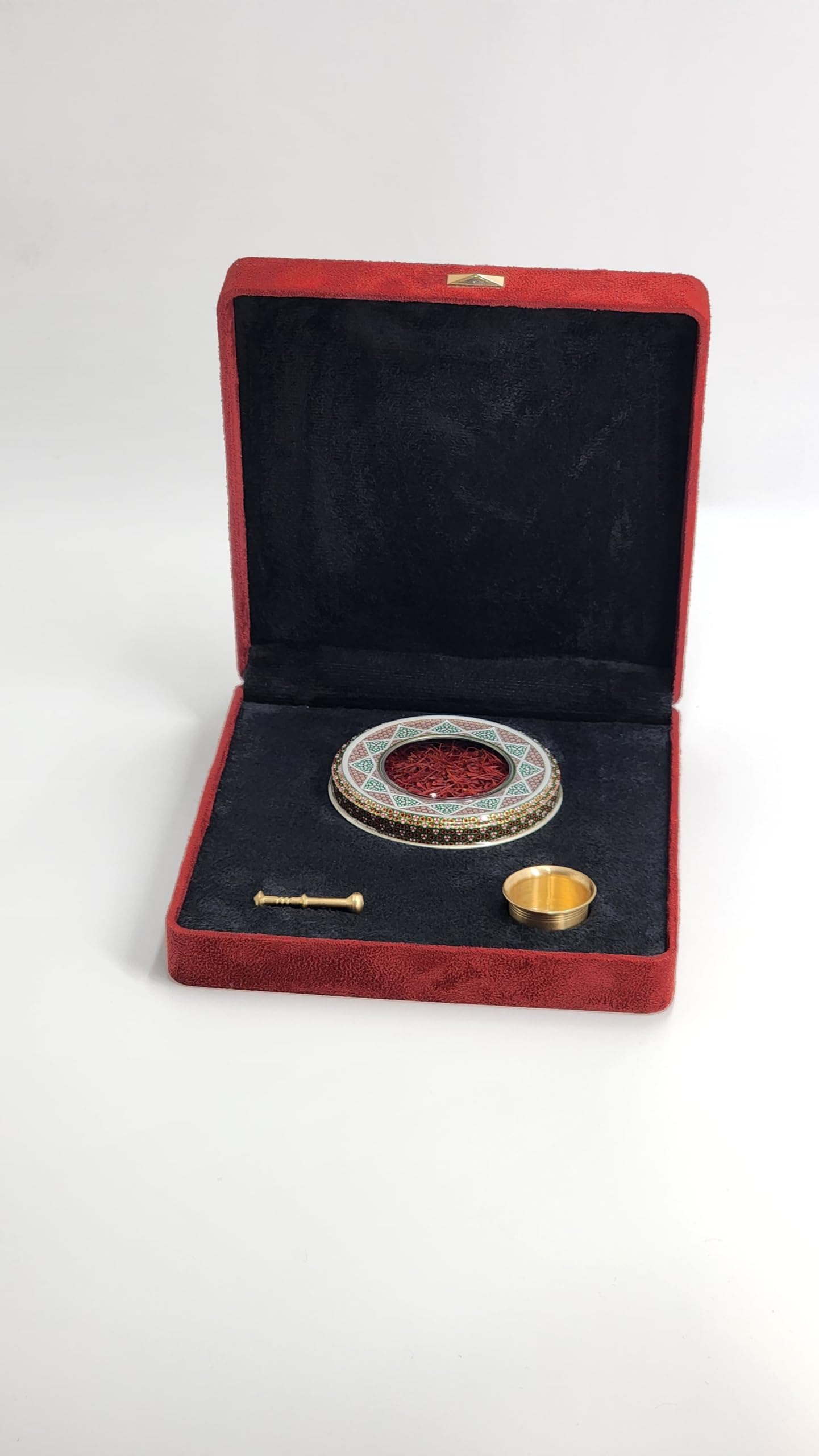 Salman Saffron - Premium Quality Super Negin Saffron - Canister in Velvet Gift Box with Props (Large, 5, gram)