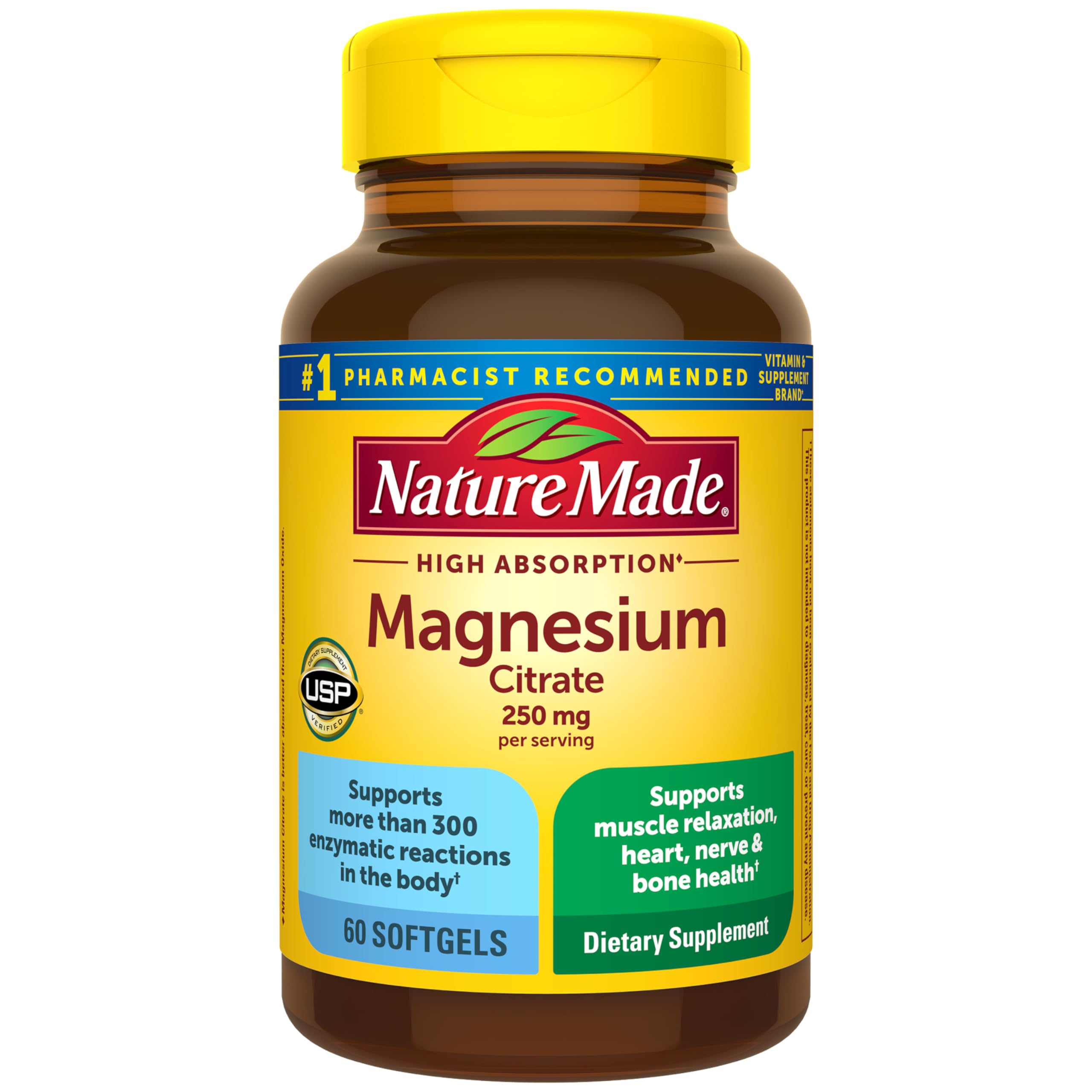 Nature Made Magnesium Citrate 250 mg per Serving, 120 Softgels — Amazon image 11