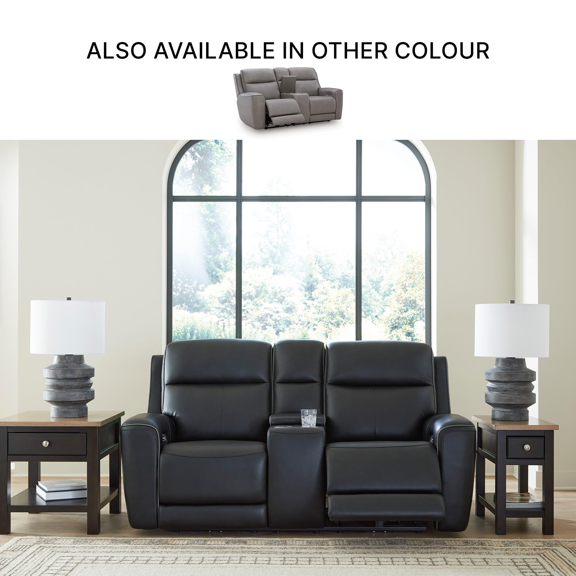 Amazon.com: Signature Design by Ashley Leather Power Reclining