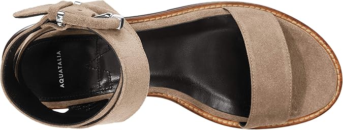 aquatalia leather flat sandals
